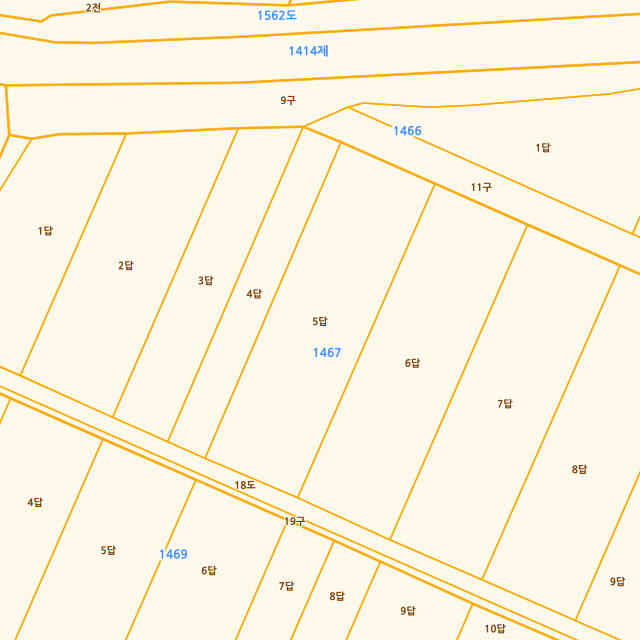 전라남도 해남군 황산면 관춘리 1467-5 지적도