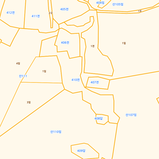 전라남도 해남군 화원면 성산리 410 지적도