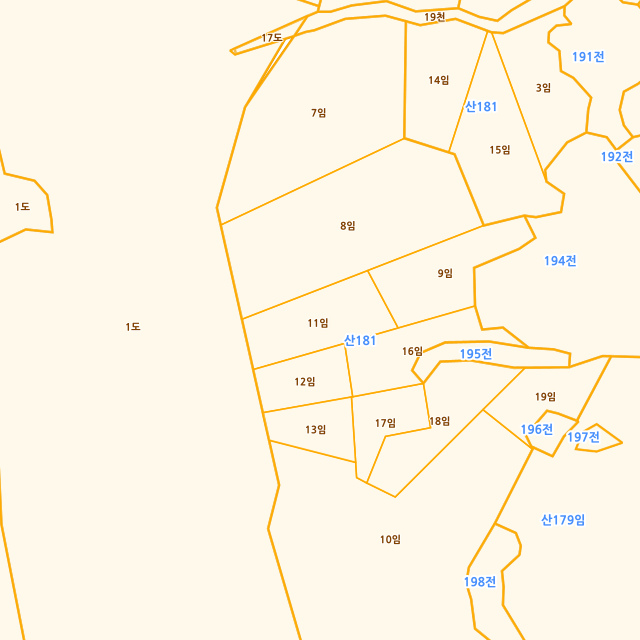 전라남도 무안군 무안읍 성암리 산181-11 지적도