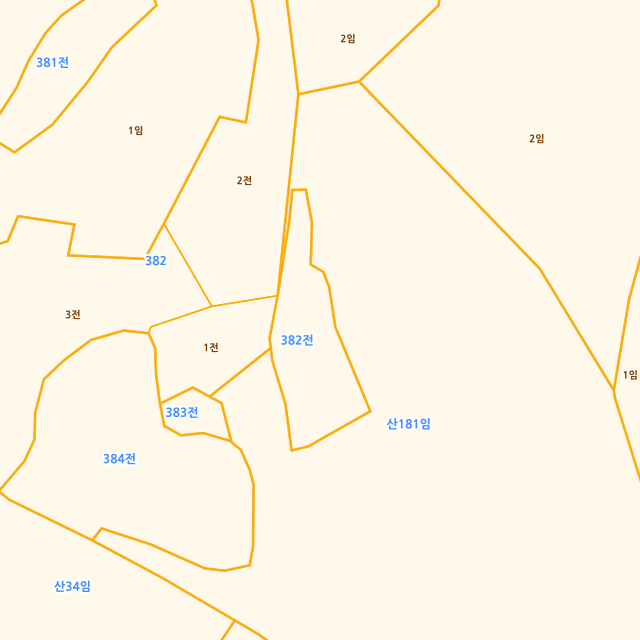 전라남도 함평군 학교면 죽정리 382 지적도
