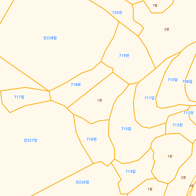 전라남도 함평군 나산면 수상리 718-1 지적도
