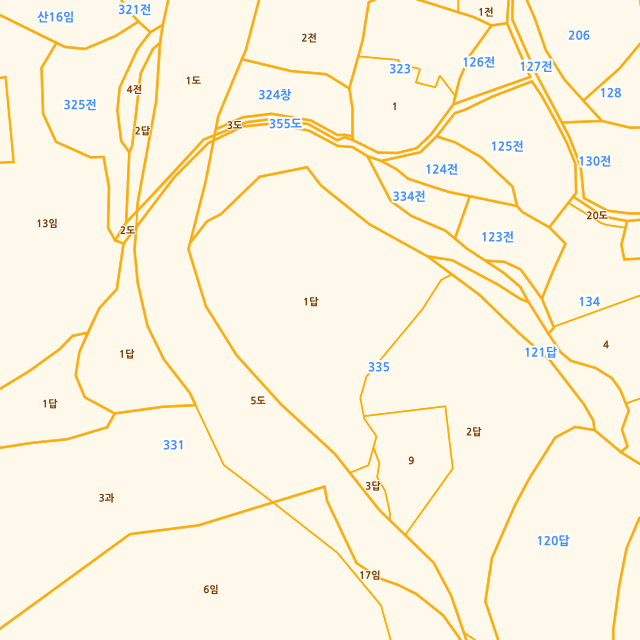 부산광역시 기장군 일광읍 청광리 335-1 지적도