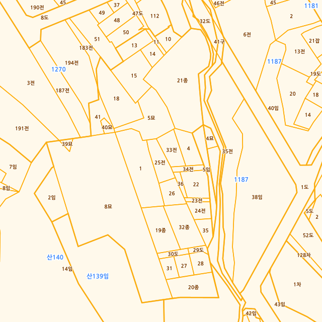 대구광역시 남구 봉덕동 1259-25 지적도