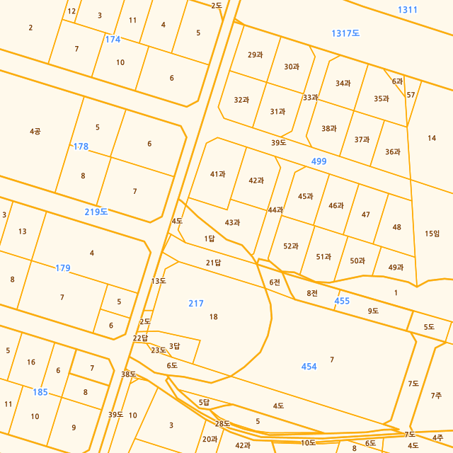 울산광역시 울주군 온양읍 발리 499-43 지적도