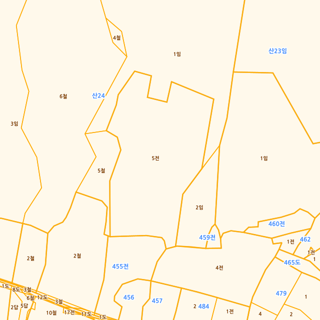 울산광역시 울주군 두서면 활천리 455-5 지적도