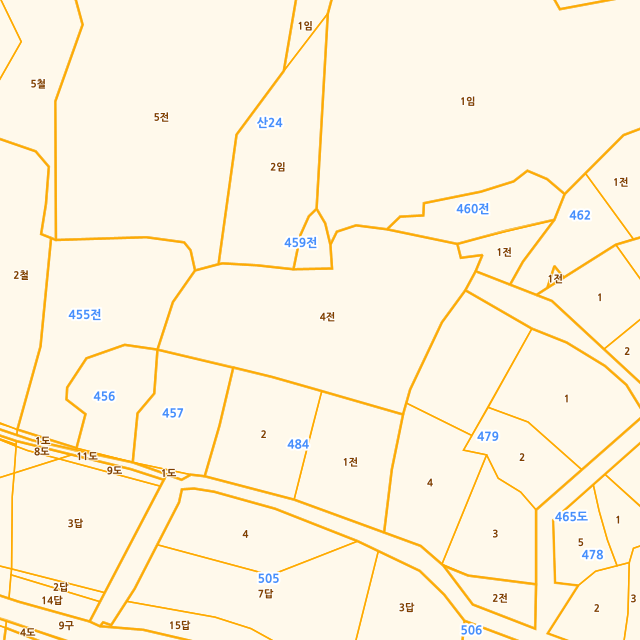 울산광역시 울주군 두서면 활천리 458-4 지적도