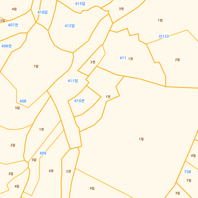 경기도 평택시 안중읍 용성리 410-1 지적도