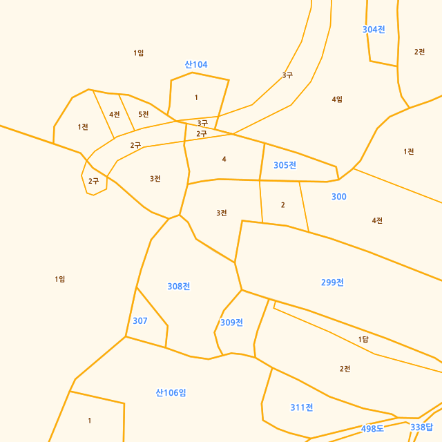 경기도 평택시 현덕면 운정리 300-3 지적도