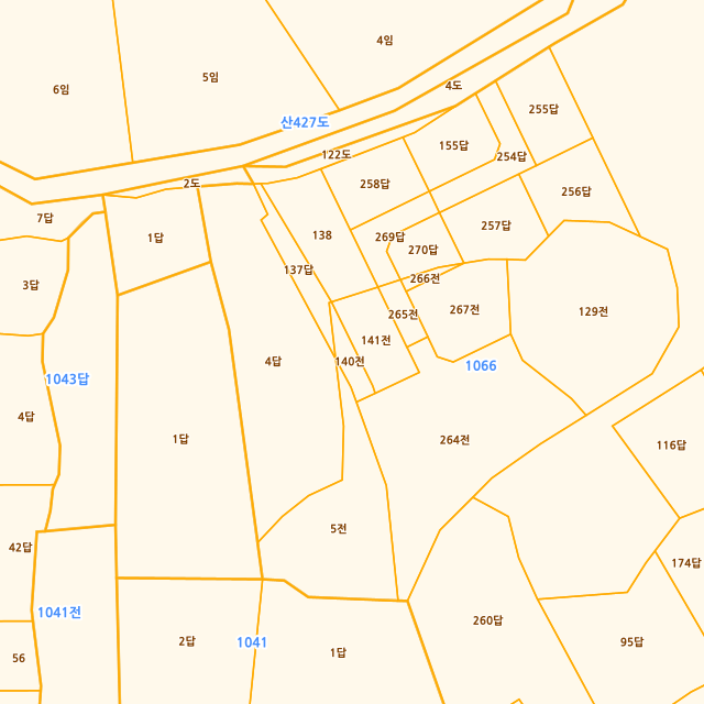 경기도 안산시 단원구 대부남동 1066-140 지적도