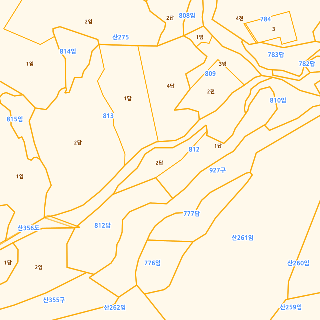 경기도 하남시 상산곡동 812-2 지적도