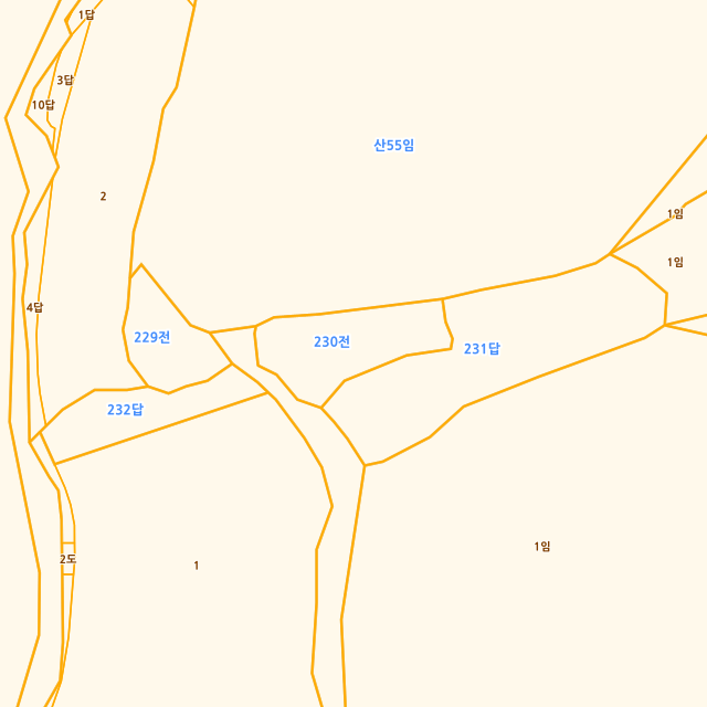 경기도 용인시 처인구 남사읍 창리 230 지적도