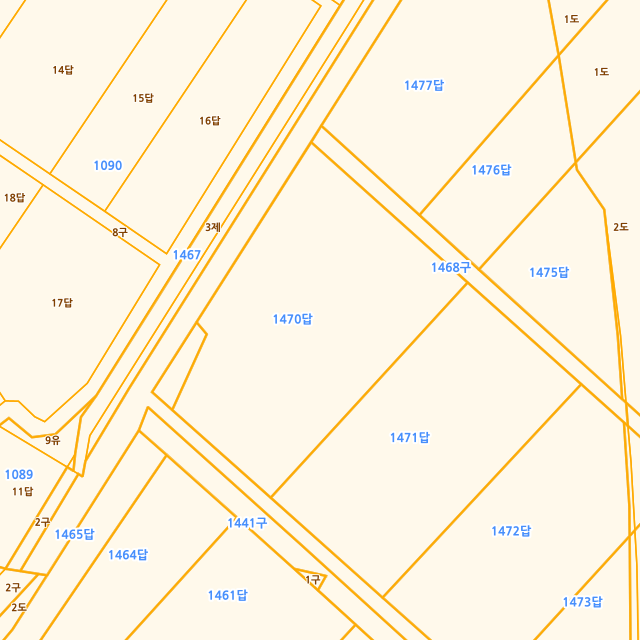 경기도 화성시 우정읍 이화리 1470 지적도