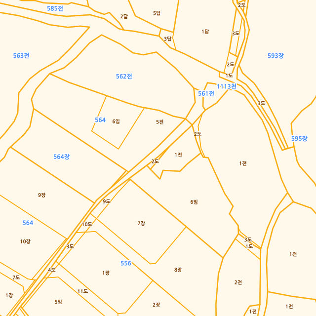 경기도 화성시 장안면 독정리 560-2 지적도