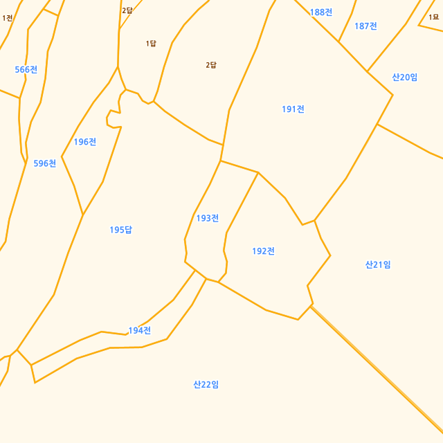 충청북도 청주시 상당구 미원면 성대리 193 지적도