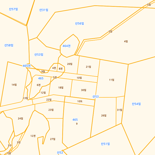 충청북도 청주시 상당구 남일면 화당리 산53-10 지적도