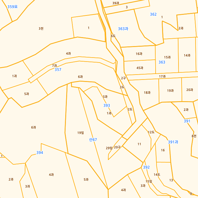 충청북도 충주시 안림동 393-3 지적도