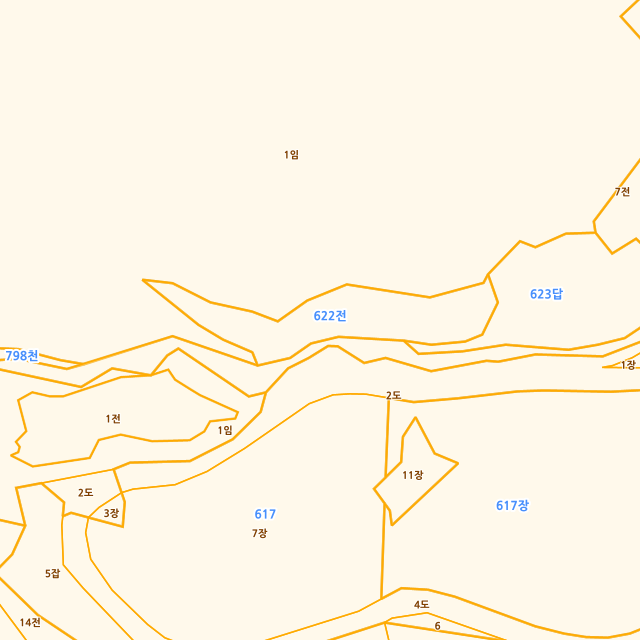 충청북도 충주시 노은면 신효리 622 지적도