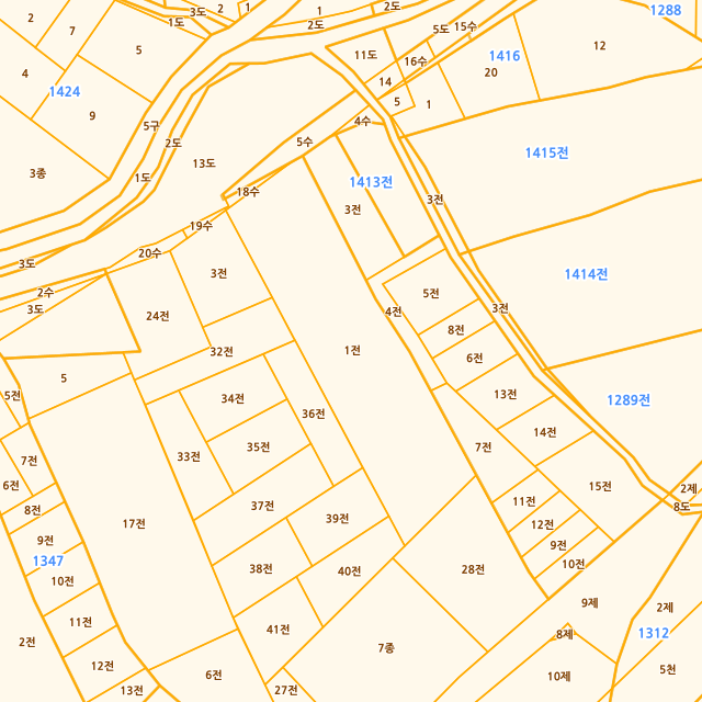 충청북도 충주시 동량면 조동리 1345-1 지적도