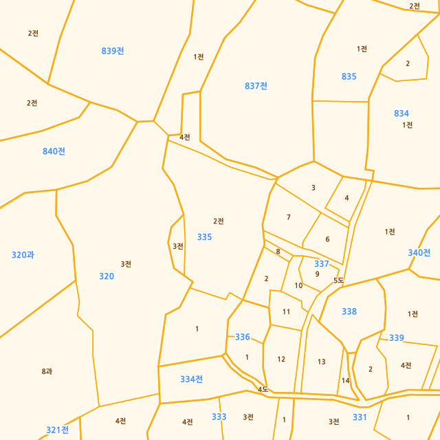 충청북도 제천시 신월동 335-2 지적도