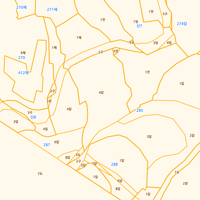 충청북도 옥천군 옥천읍 문정리 285-4 지적도