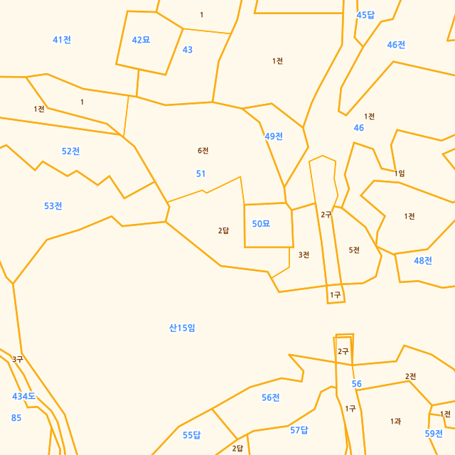 충청북도 옥천군 옥천읍 장야리 51-2 지적도
