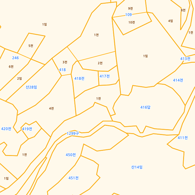 충청북도 옥천군 안남면 지수리 417-1 지적도
