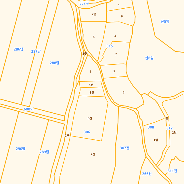 충청북도 옥천군 이원면 지정리 306-3 지적도