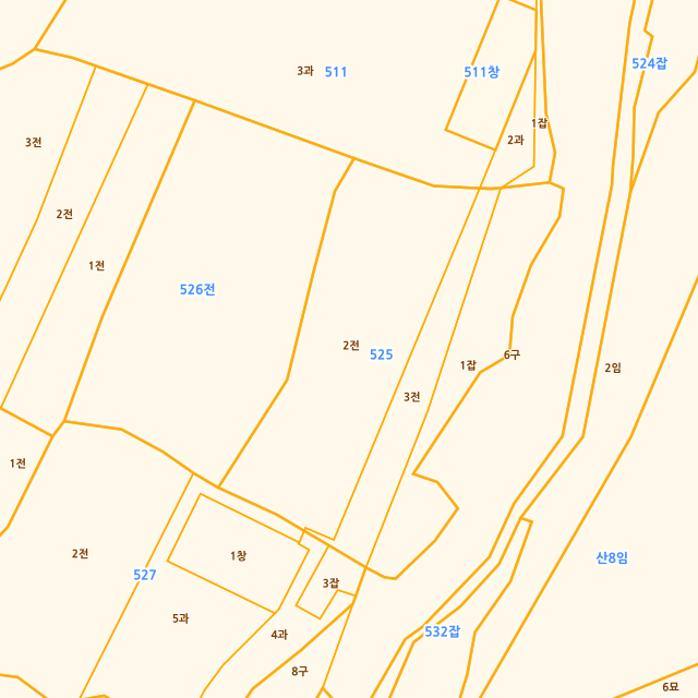충청북도 영동군 영동읍 부용리 525-2 지적도