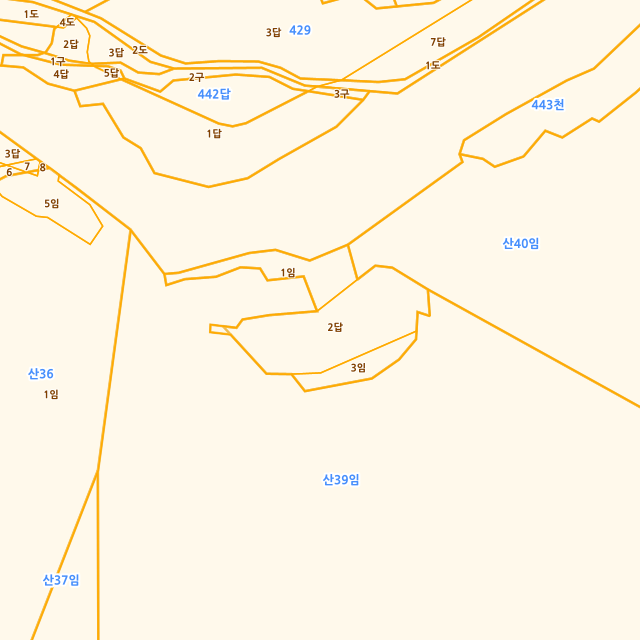 충청북도 영동군 용화면 안정리 450-2 지적도