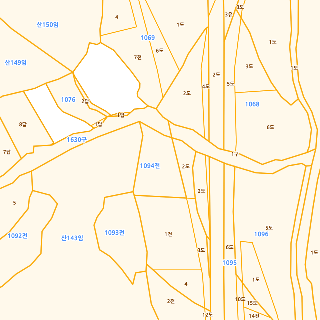 충청북도 영동군 학산면 봉소리 1094 지적도