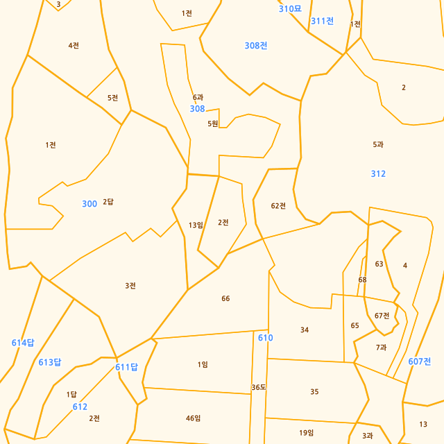 충청북도 영동군 양산면 수두리 308-2 지적도