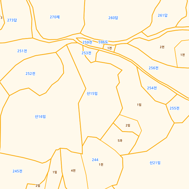 충청북도 괴산군 청안면 읍내리 산15 지적도