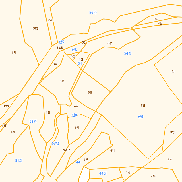 충청북도 음성군 음성읍 읍내리 54-2 지적도