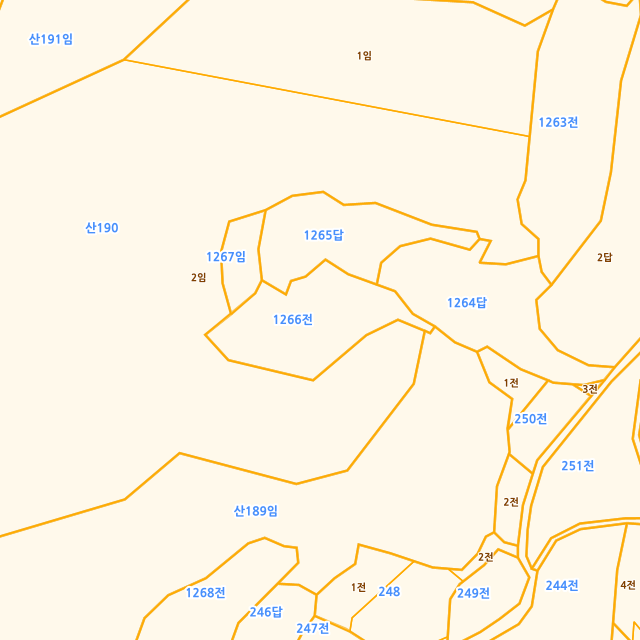 충청북도 음성군 음성읍 초천리 1266 지적도