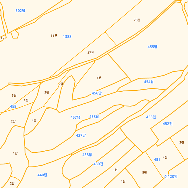 충청북도 음성군 원남면 조촌리 456 지적도