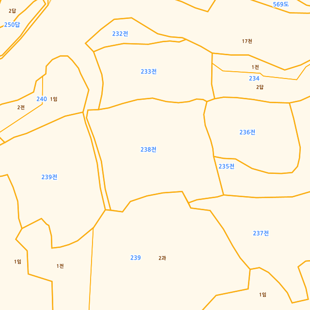 충청북도 음성군 원남면 덕정리 238 지적도