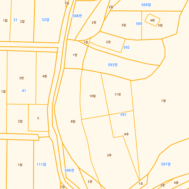 충청북도 음성군 맹동면 쌍정리 591-10 지적도