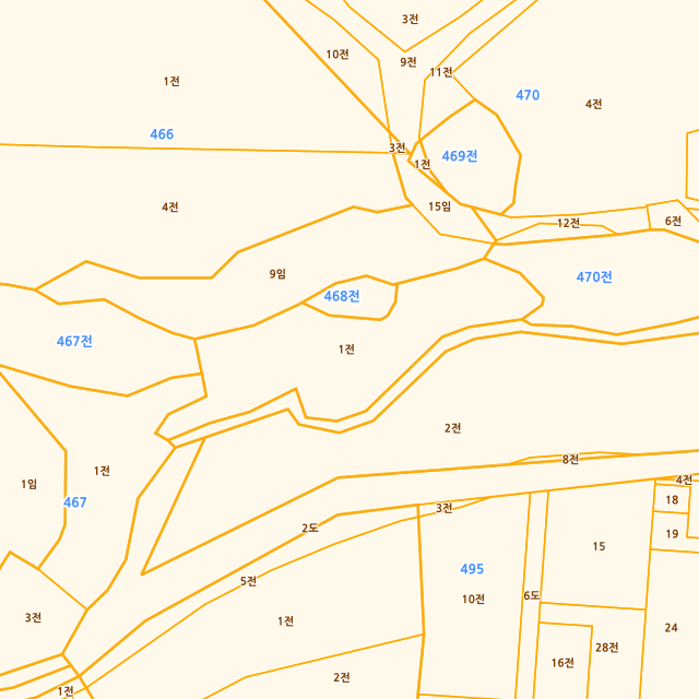 충청북도 단양군 어상천면 석교리 468-1 지적도