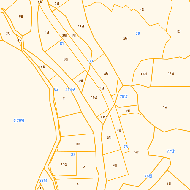 충청남도 천안시 동남구 유량동 80-10 지적도