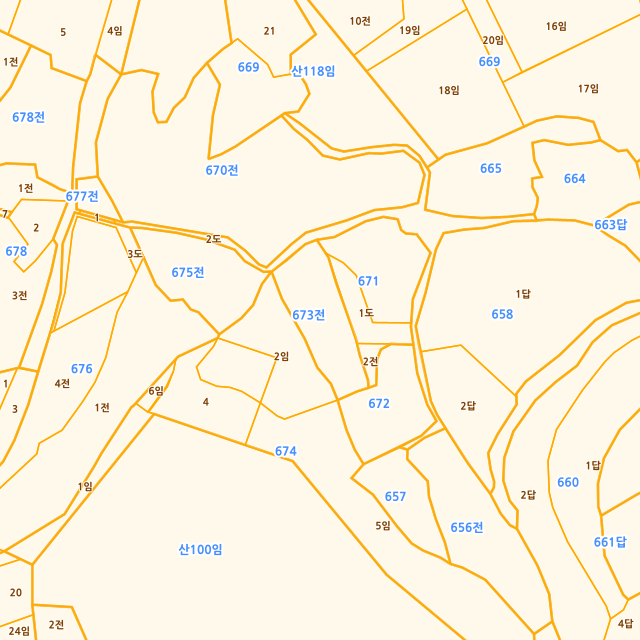 충청남도 서산시 대산읍 오지리 673 지적도