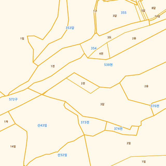 충청남도 계룡시 엄사면 도곡리 372-2 지적도