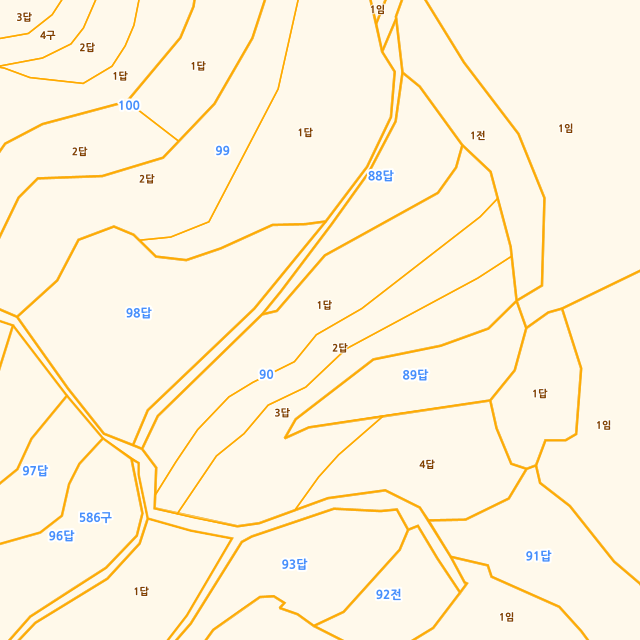 충청남도 예산군 예산읍 관작리 90-1 지적도