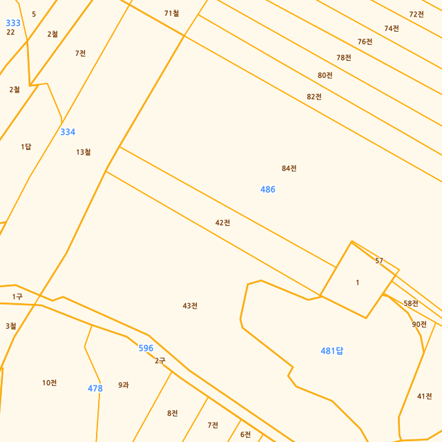 충청남도 예산군 예산읍 관작리 486-42 지적도