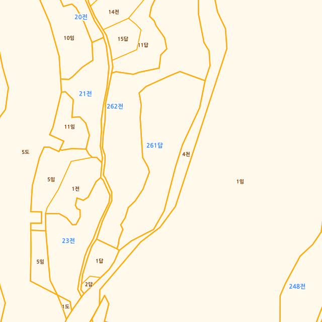 충청남도 예산군 덕산면 상가리 261 지적도