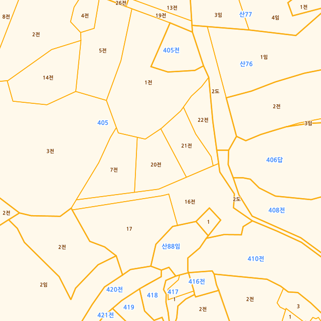 전라남도 여수시 돌산읍 우두리 405-20 지적도