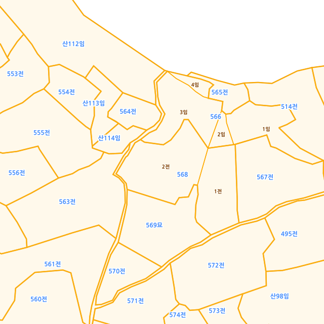 전라남도 여수시 삼산면 동도리 568-2 지적도