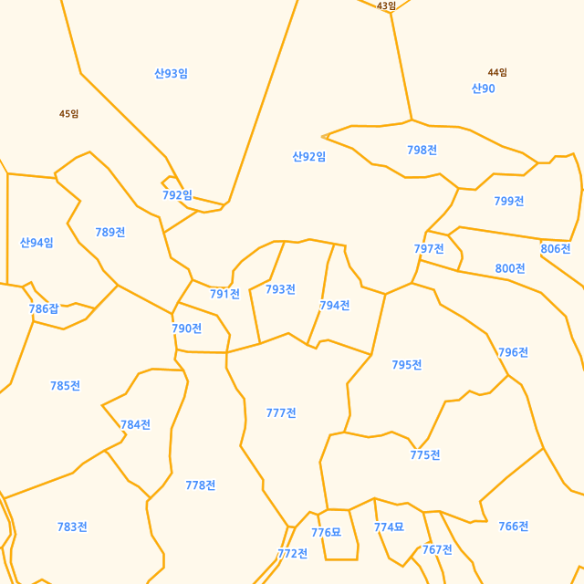 전라남도 여수시 삼산면 동도리 793 지적도