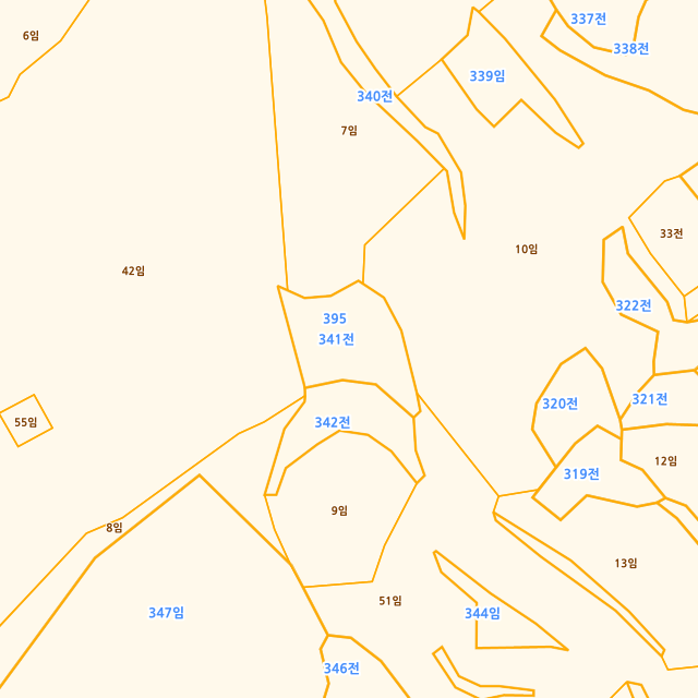 전라남도 순천시 별량면 우산리 341 지적도