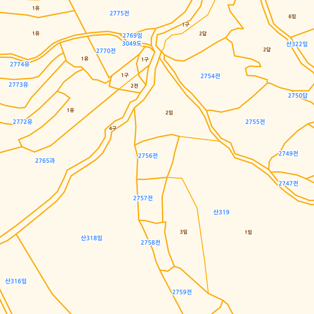 전라남도 고흥군 도덕면 가야리 2756 지적도