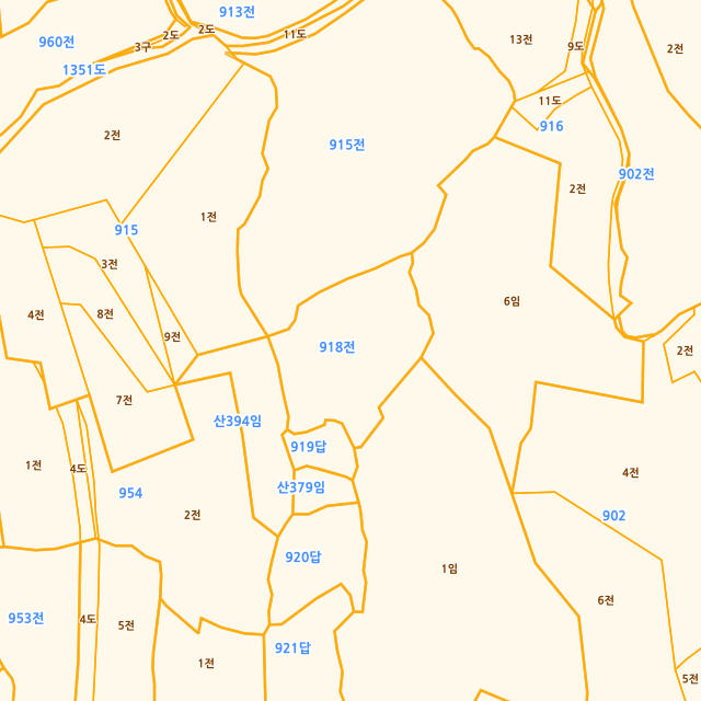 전라남도 고흥군 금산면 석정리 918 지적도